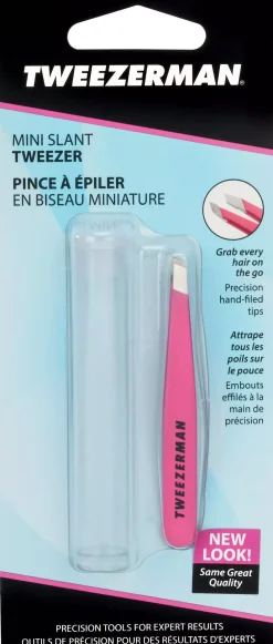 Tweezerman Mini Slant Tweezer Neon Pink