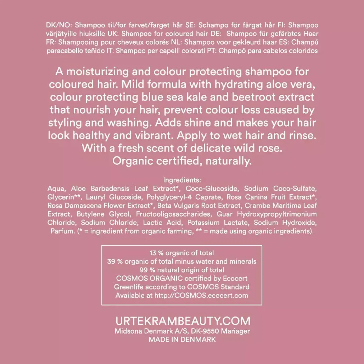 UrtekramSoft Wild Rose Dare to Dream Shampoo 250 ml