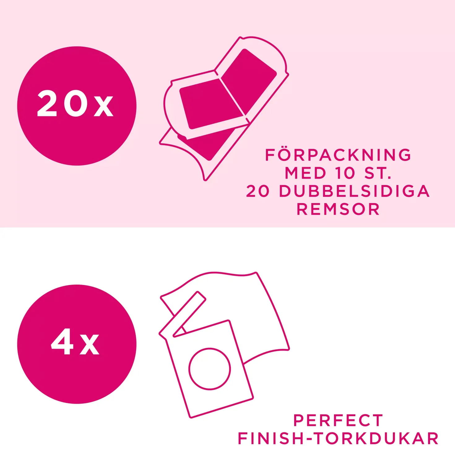 Veet Essential Insp.Strips Face 20st 20 ml