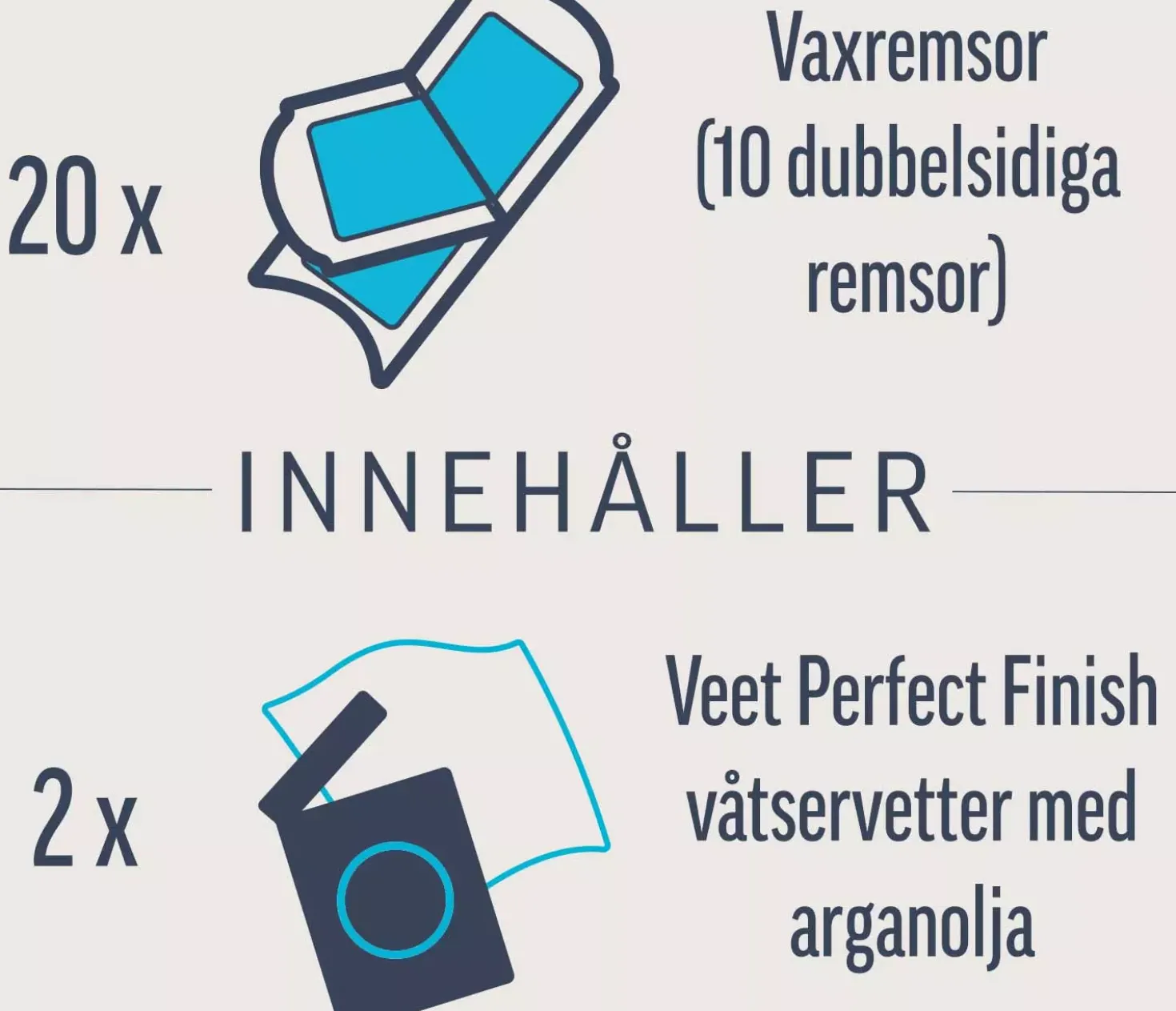 VeetExpert Cold Wax Strips Normal 20 stk