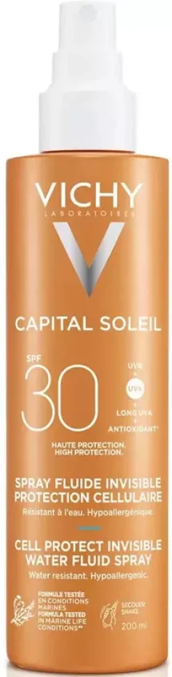 VICHYCapital Soleil Cell Protect Invisible Water Fluid Spray SPF30 200 ml