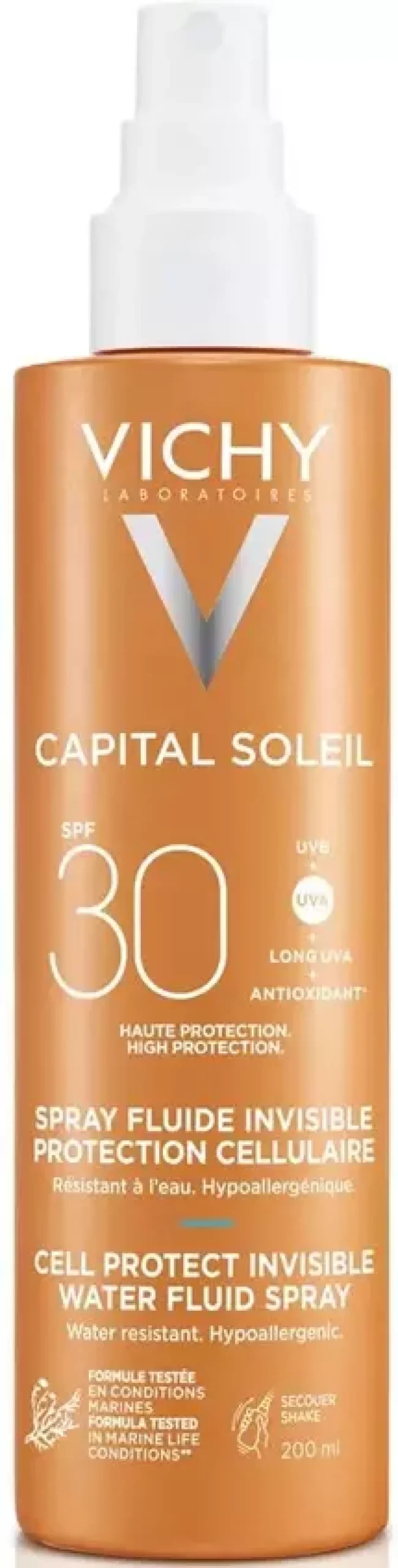 VICHYCapital Soleil Cell Protect Invisible Water Fluid Spray SPF30 200 ml