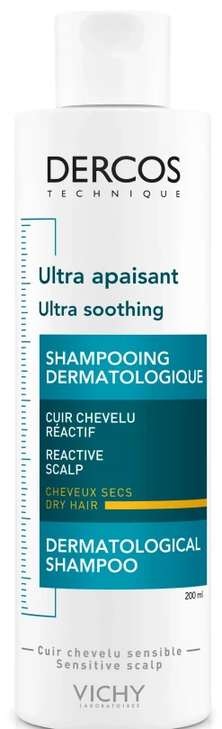 VICHYDercos Technique Ultra-soothing schampo torrt hår 200 ml
