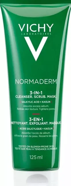 VICHYNormaderm 3-in-1 Cleanser, Scrub & Mask 125 ml