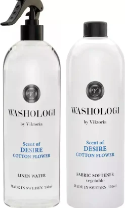 Washologi Desire Bundle Fabric Softener 750 ml & Linen Water 750 ml