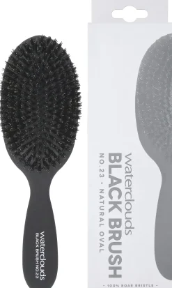 WatercloudsBlack Brush No.23 Cushion Brush, Natural Boar Bristles No.23