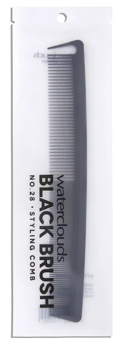 WatercloudsBlack Brush No. 28 Styling Comb