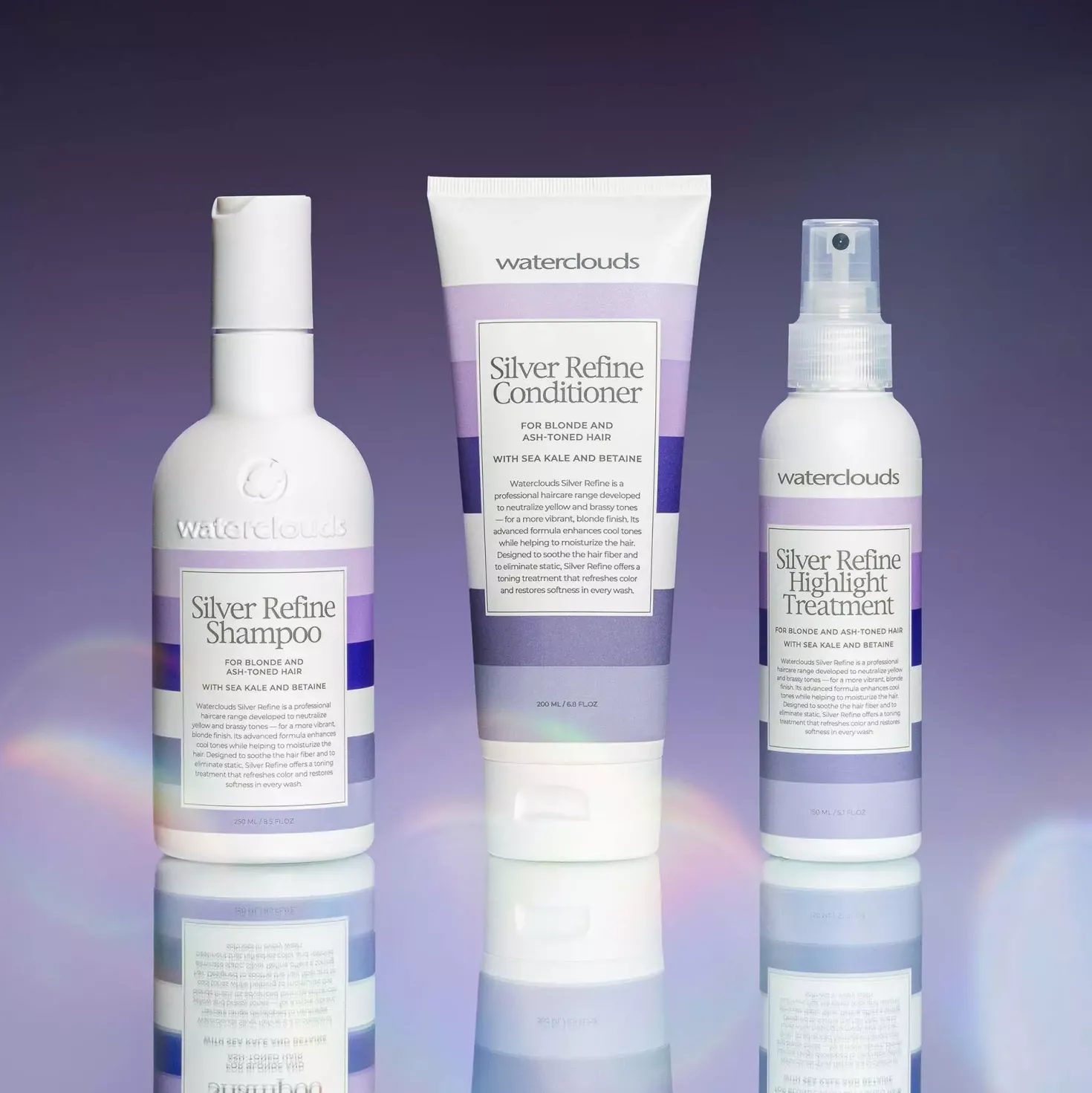 WatercloudsSilver Refine Shampoo 250 ml & Conditioner 200 ml
