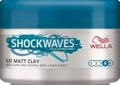 Wella Styling Wella Shockwaves Ultra Effective Go Mate Clay Wax 75 ml
