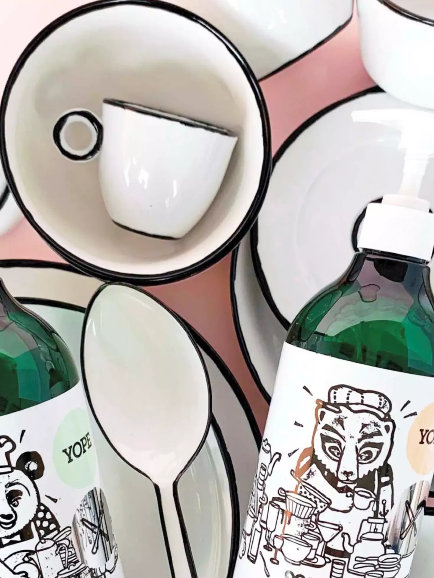 YOPEKitchen Natural Washing-Up Liquid Mint & Mandarin 750 ml